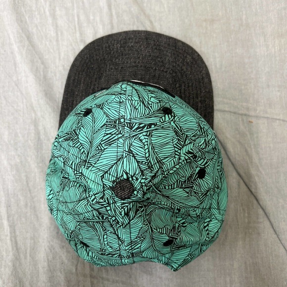 Double Portion Supply Oahu Golf Apparel Hat Hawaii AOP Embroidered Black Denim - Picture 8 of 8